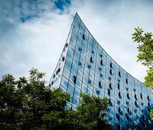 Preview wallpaper building, architecture, trees, sky