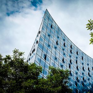 Preview wallpaper building, architecture, trees, sky