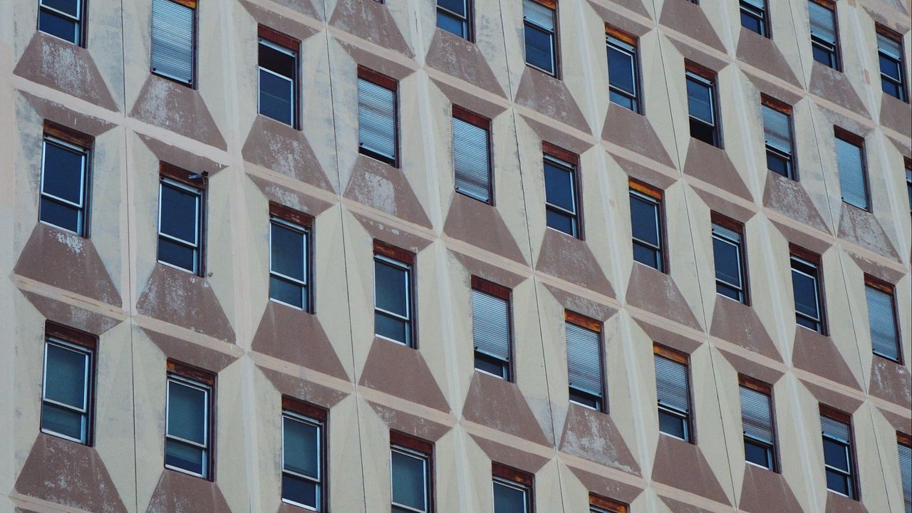 Wallpaper building, architecture, wall, windows, facade