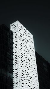 Preview wallpaper building, architecture, white, shadow, dark