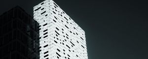 Preview wallpaper building, architecture, white, shadow, dark