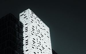 Preview wallpaper building, architecture, white, shadow, dark