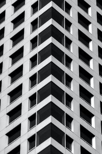 Preview wallpaper building, architecture, windows, bottom view, white