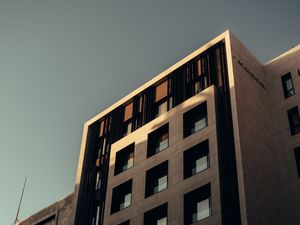 Preview wallpaper building, architecture, windows, facade, bottom view