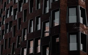 Preview wallpaper building, architecture, windows, distortion