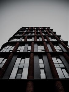 Preview wallpaper building, architecture, windows, bottom view