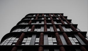 Preview wallpaper building, architecture, windows, bottom view