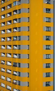 Preview wallpaper building, architecture, windows, yellow
