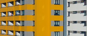 Preview wallpaper building, architecture, windows, yellow