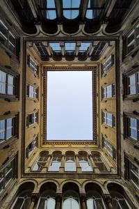 Preview wallpaper building, architecture, windows, bottom view, sky