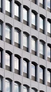 Preview wallpaper building, architecture, windows, gray