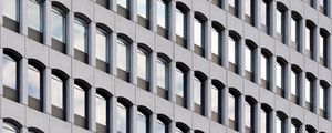 Preview wallpaper building, architecture, windows, gray