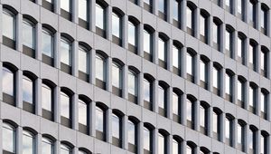 Preview wallpaper building, architecture, windows, gray