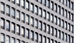 Preview wallpaper building, architecture, windows, gray