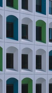 Preview wallpaper building, architecture, windows, white