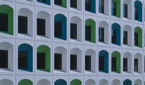 Preview wallpaper building, architecture, windows, white