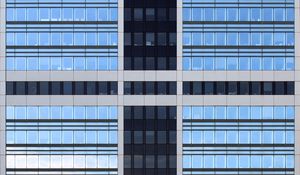 Preview wallpaper building, architecture, windows, stripes, facade