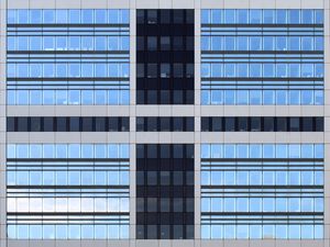 Preview wallpaper building, architecture, windows, stripes, facade