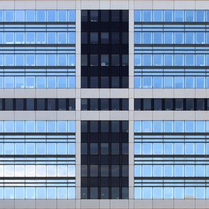 Preview wallpaper building, architecture, windows, stripes, facade