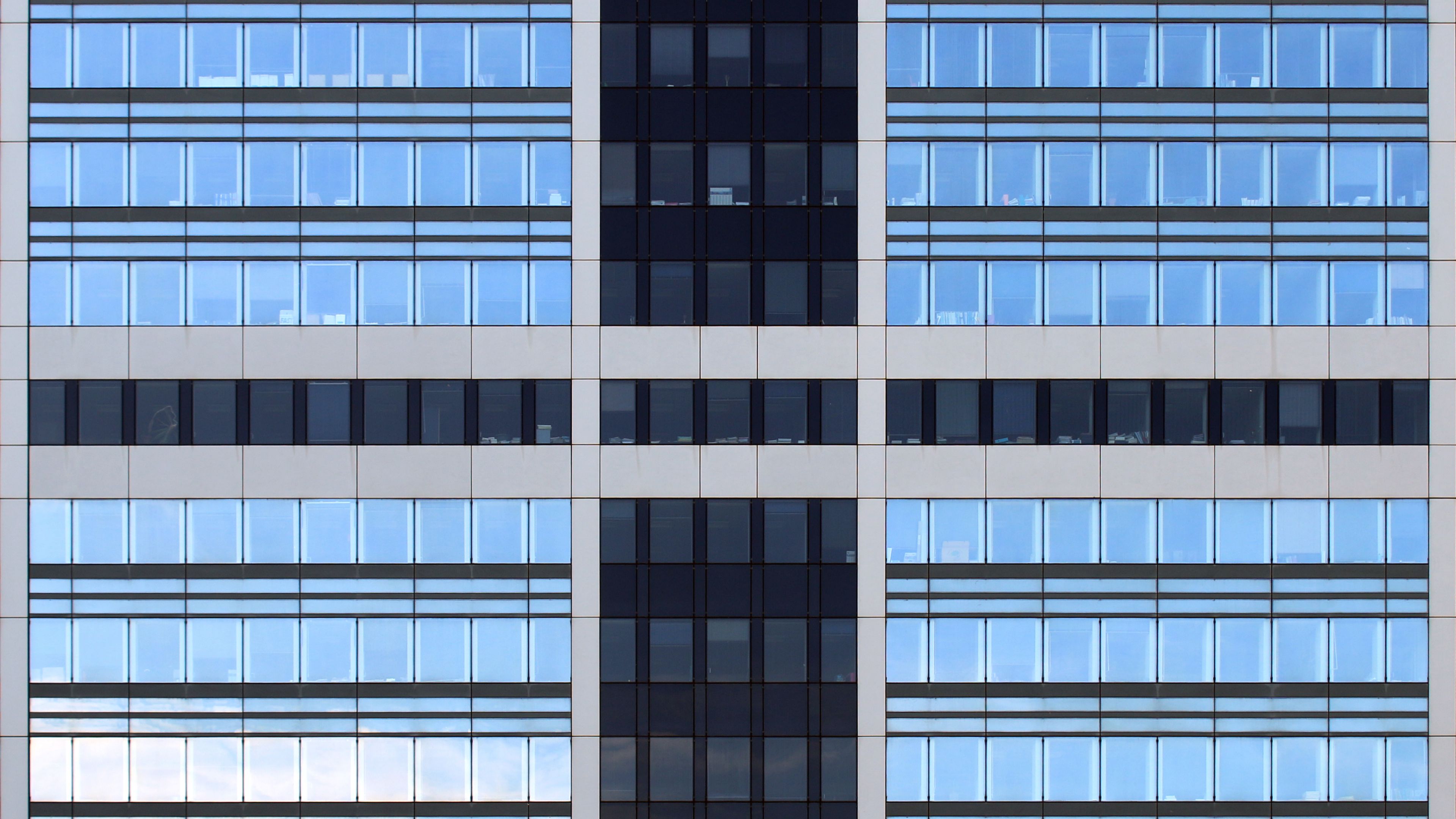Download Wallpaper 3840x2160 Building Architecture Windows Stripes