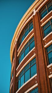 Preview wallpaper building, architecture, windows, facade, blue