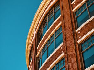 Preview wallpaper building, architecture, windows, facade, blue