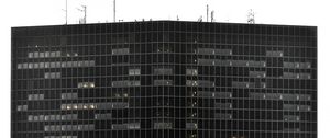 Preview wallpaper building, architecture, windows, black and white, minimalism