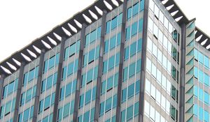 Preview wallpaper building, architecture, windows, blue