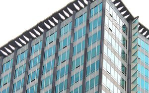 Preview wallpaper building, architecture, windows, blue