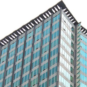 Preview wallpaper building, architecture, windows, blue