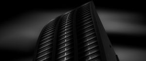 Preview wallpaper building, architecture, windows, facade, black and white