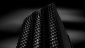Preview wallpaper building, architecture, windows, facade, black and white