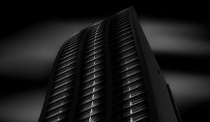 Preview wallpaper building, architecture, windows, facade, black and white