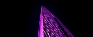 Preview wallpaper building, backlight, edges, purple