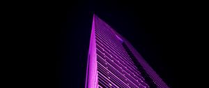 Preview wallpaper building, backlight, edges, purple