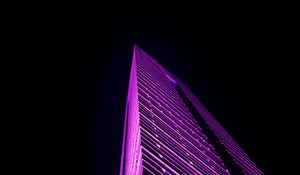 Preview wallpaper building, backlight, edges, purple