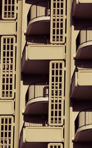 Preview wallpaper building, balconies, architecture