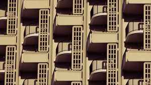 Preview wallpaper building, balconies, architecture