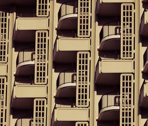 Preview wallpaper building, balconies, architecture