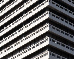 Preview wallpaper building, balconies, edges, architecture, facade