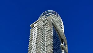 Preview wallpaper building, balconies, edges, architecture, facade, sky