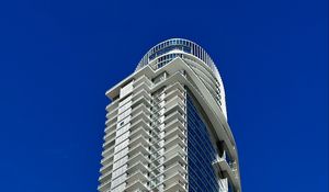 Preview wallpaper building, balconies, edges, architecture, facade, sky