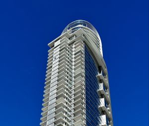 Preview wallpaper building, balconies, edges, architecture, facade, sky