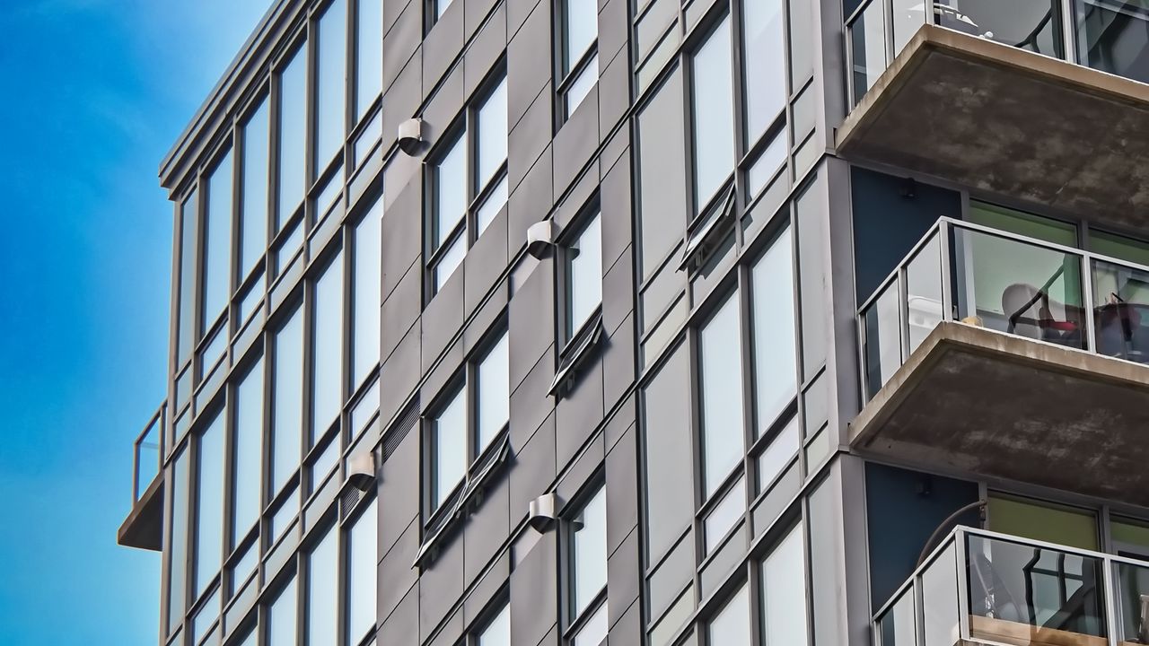 Wallpaper building, balconies, facade, architecture, windows