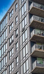 Preview wallpaper building, balconies, facade, architecture, windows