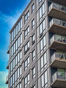 Preview wallpaper building, balconies, facade, architecture, windows