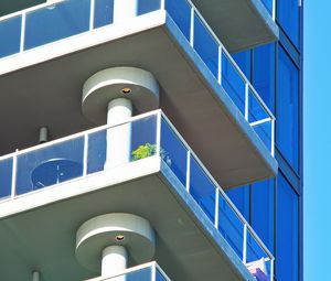 Preview wallpaper building, balconies, glass, edges