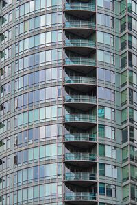 Preview wallpaper building, balconies, glass, architecture