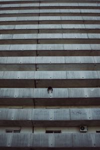 Preview wallpaper building, balconies, man, architecture, high-rise