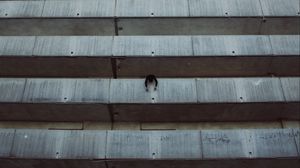 Preview wallpaper building, balconies, man, architecture, high-rise